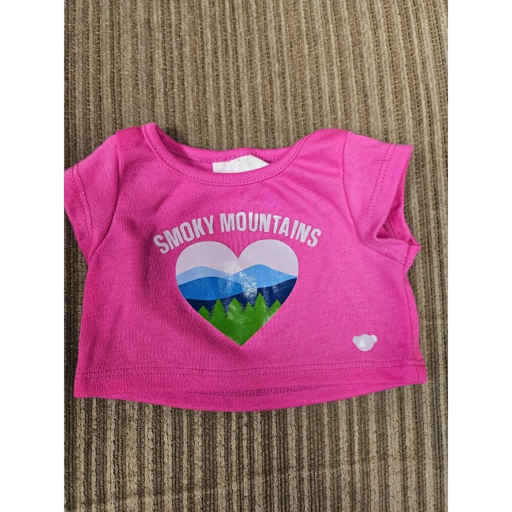 Build A Bear Pink Smoky Mountains tee